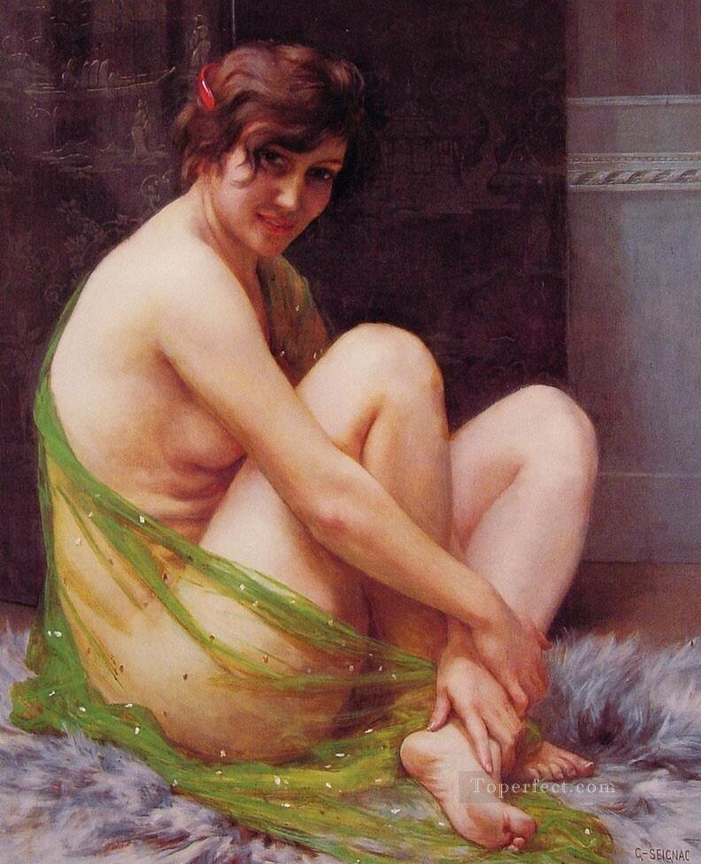 La Paresseuse desnuda Guillaume Seignac Pintura al óleo